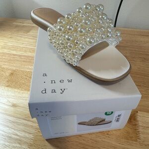 A New Day Pearl Embellished Sandals